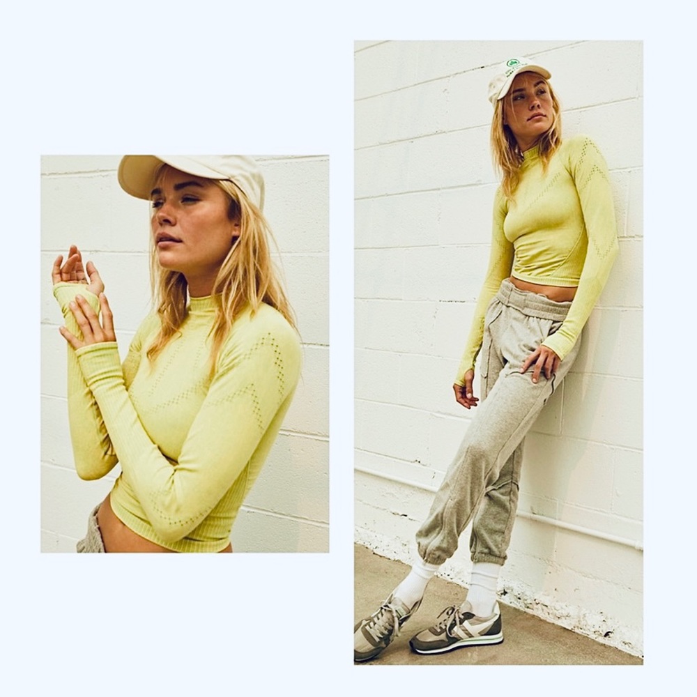 Free People Good Karma Hi Neck Layer Long Sleeve - Picture 1 of 3